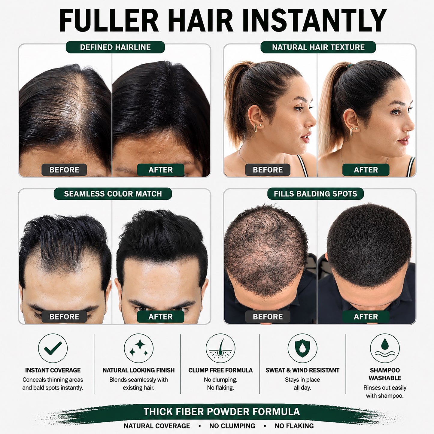 Hair Fibers 28g - Single Bottle